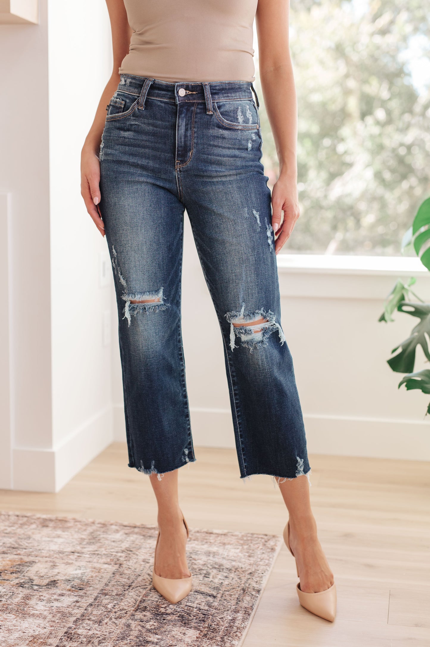 Whitney Wide Leg Crop Jeans