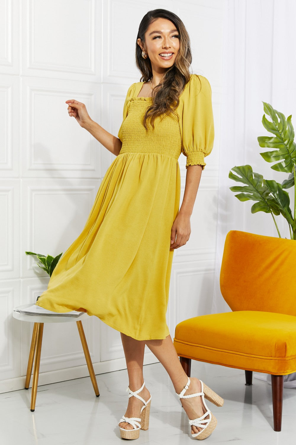 Mustard Dress