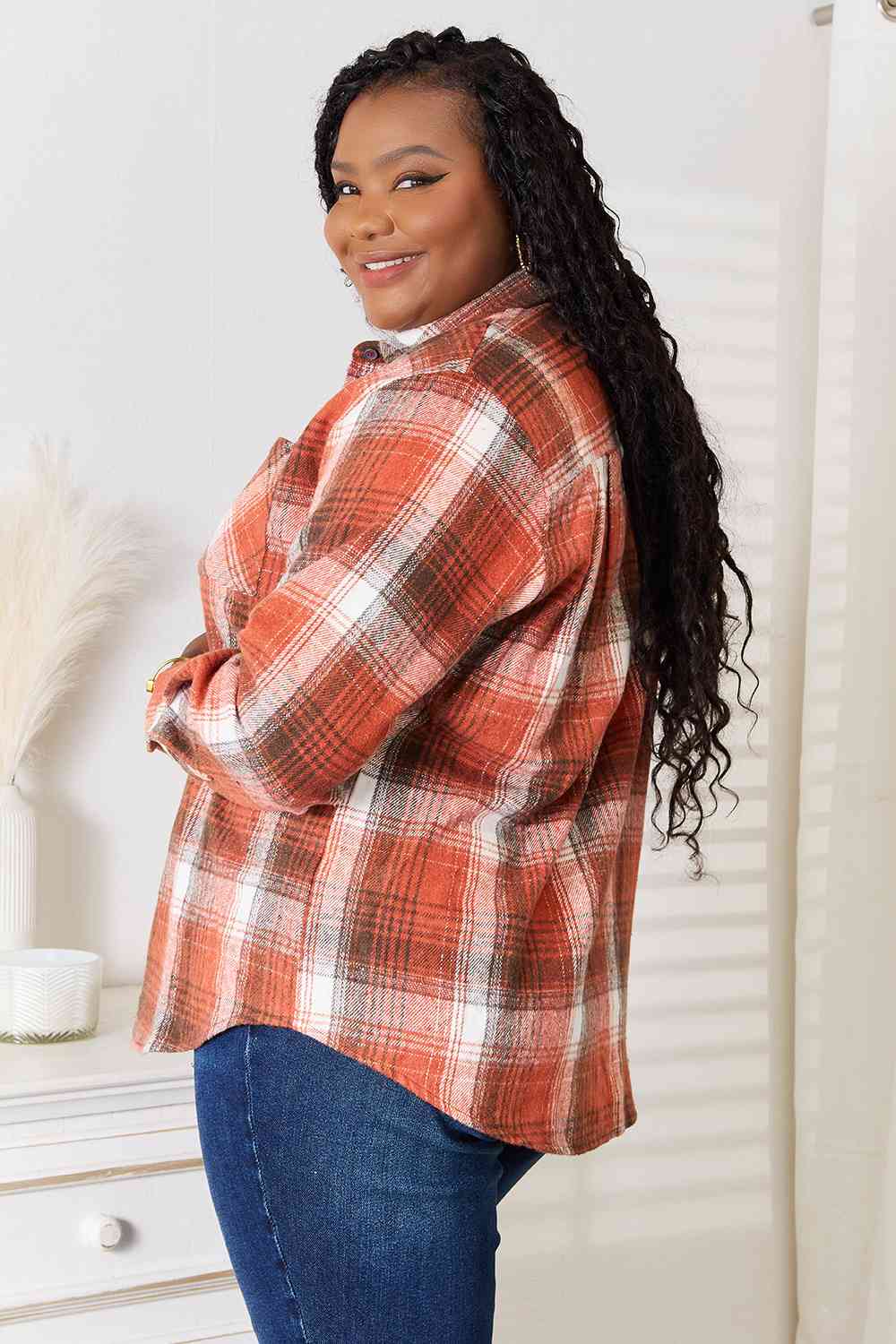 Rust Plaid Top