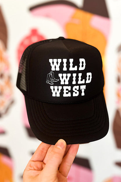 Wild Wild West Trucker Hat in Black