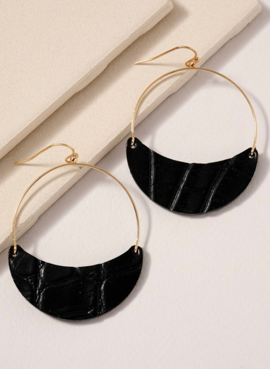 Poet Earrings | Black