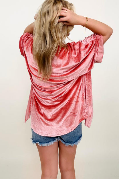 Pink Velvet Kimono