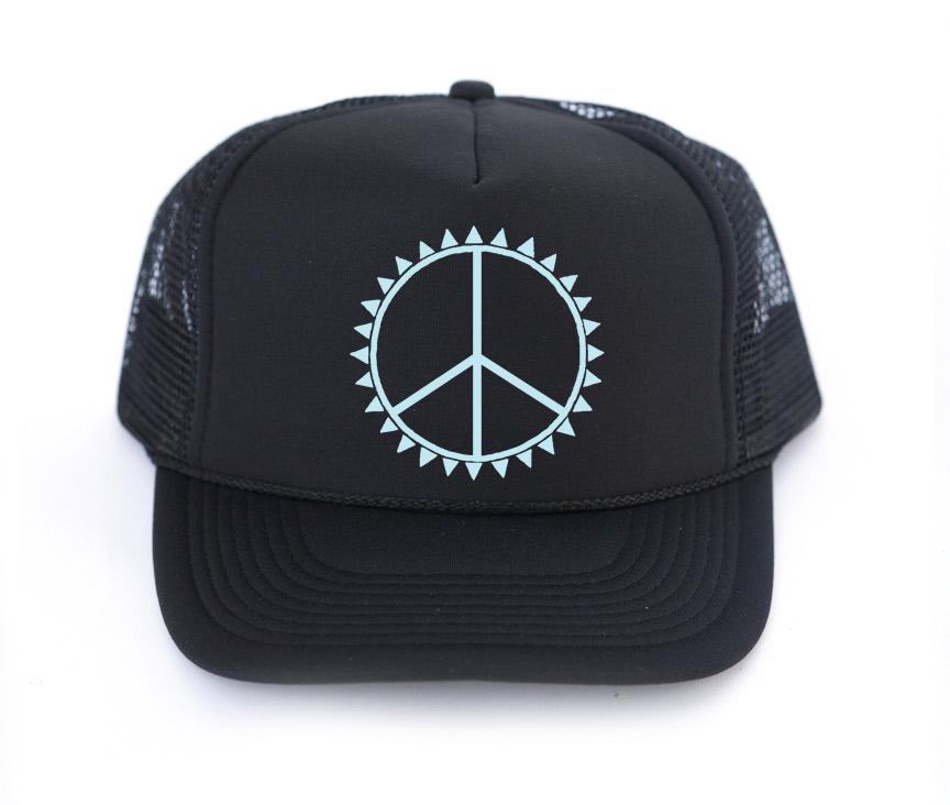 The PEACE Trucker Hat - Amber Moon 