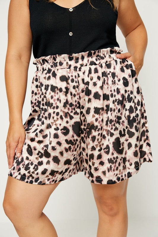 Leopard Shorts - Plus